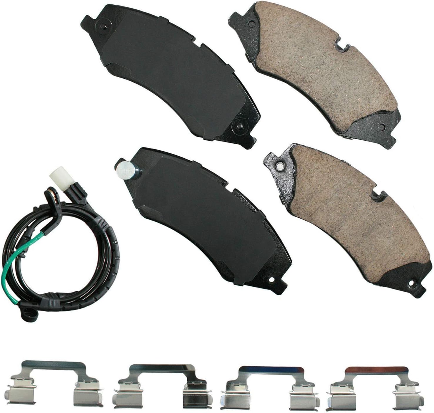Akebono EUR1479 Euro Ultra Premium Ceramic Disc Brake Pad Kit, GREY