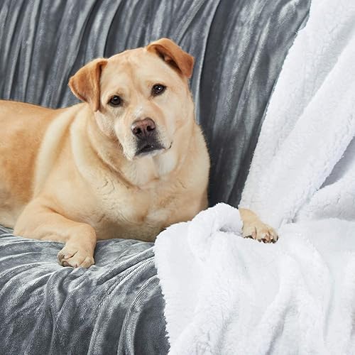 Miniatura 6 de Genteele - manta de sherpa de lujo, muy suave, reversible