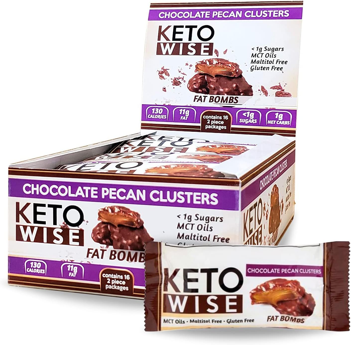 Fat Bombs - Made with Chocolate containing MCT Oil - Low Fat,