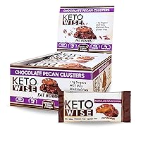 Vista 1 de Keto Wise Fat Bombs - Clusters de Chocolate y Nuez Pecana - 16 paquetes de 1.13 oz cada uno
