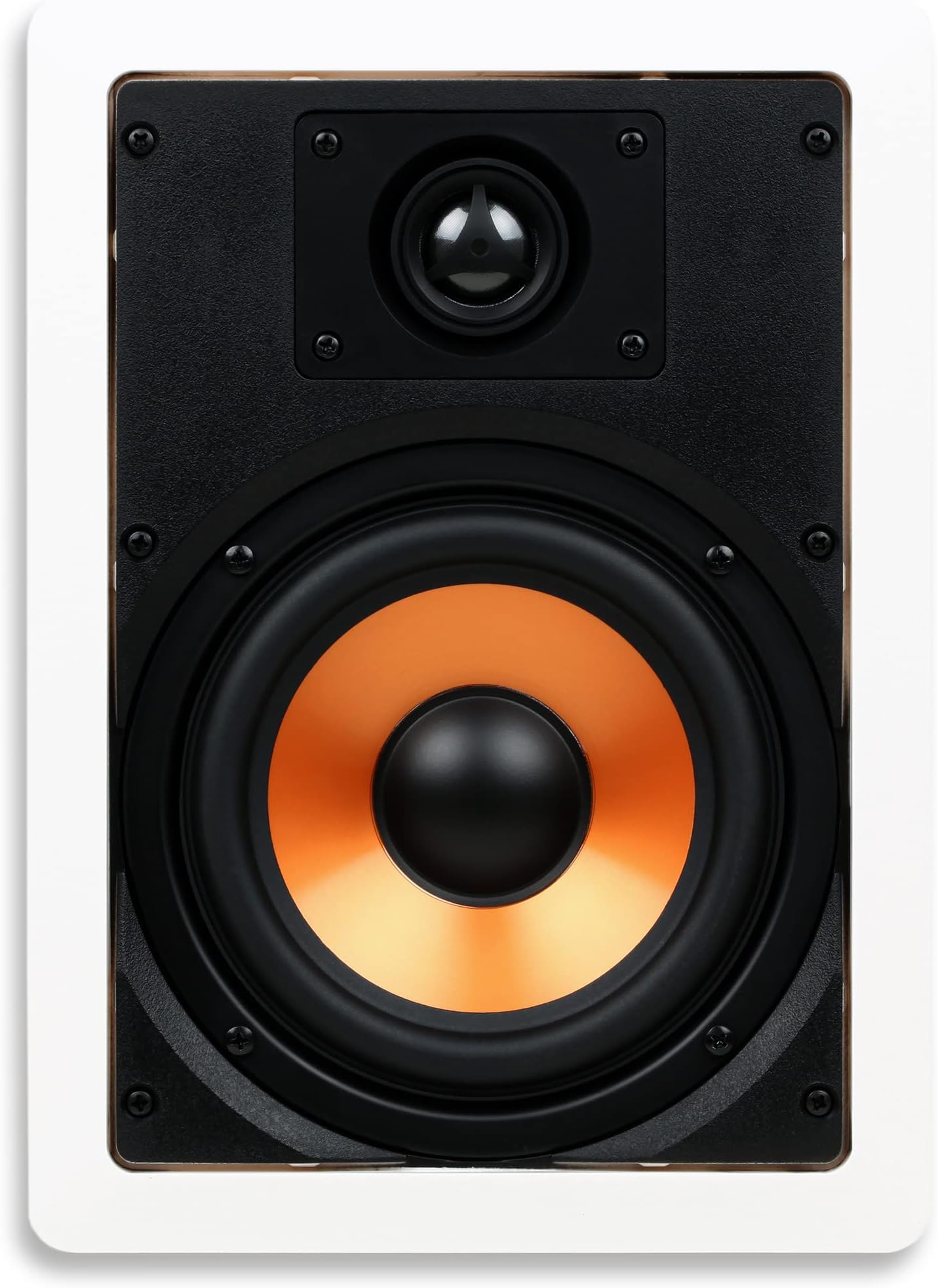 Micca M-6S 6.5 Inch 2-Way in-Wall Speakers with Pivoting 1 Silk Dome Tweeter (Each White)