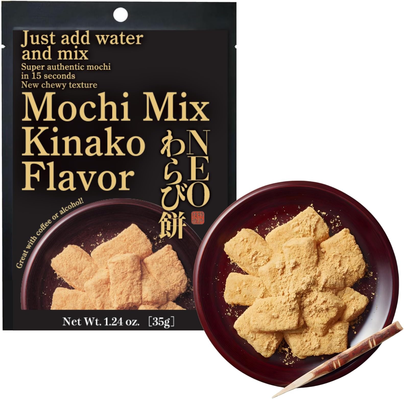 MINOYA WARABIMOCHI Japanese Sweets Wagashi Mochi Made In Japan (Kinako)