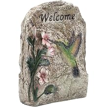 Humming Bird Solar Welcome sign