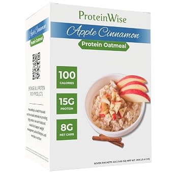 ProteinWise - Apple Cinnamon Protein Oatmeal - 7/Box
