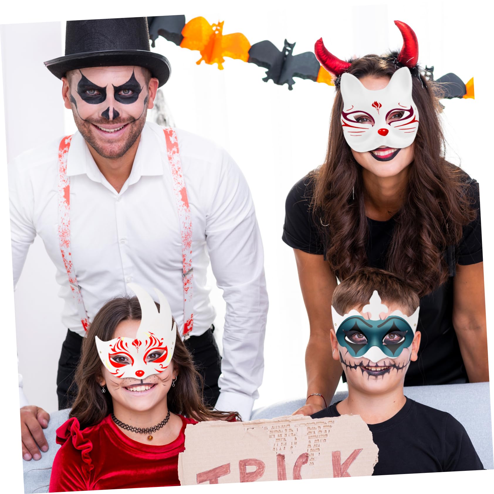 TOYANDONA 20pezzi Maschera Di Carnevale Non Verniciata in Carta Per Donna Adatta Per Feste Di Masquerade Halloween Feste Di Compleanno Cosplay e Altre Occasioni