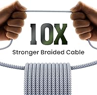 Vista 4 de [Certificado Apple MFi] Cargador de iPhone de carga rápida, paquete de 3 cables Lightning de 3 pies, cable de carga de nailon trenzado para iPhone