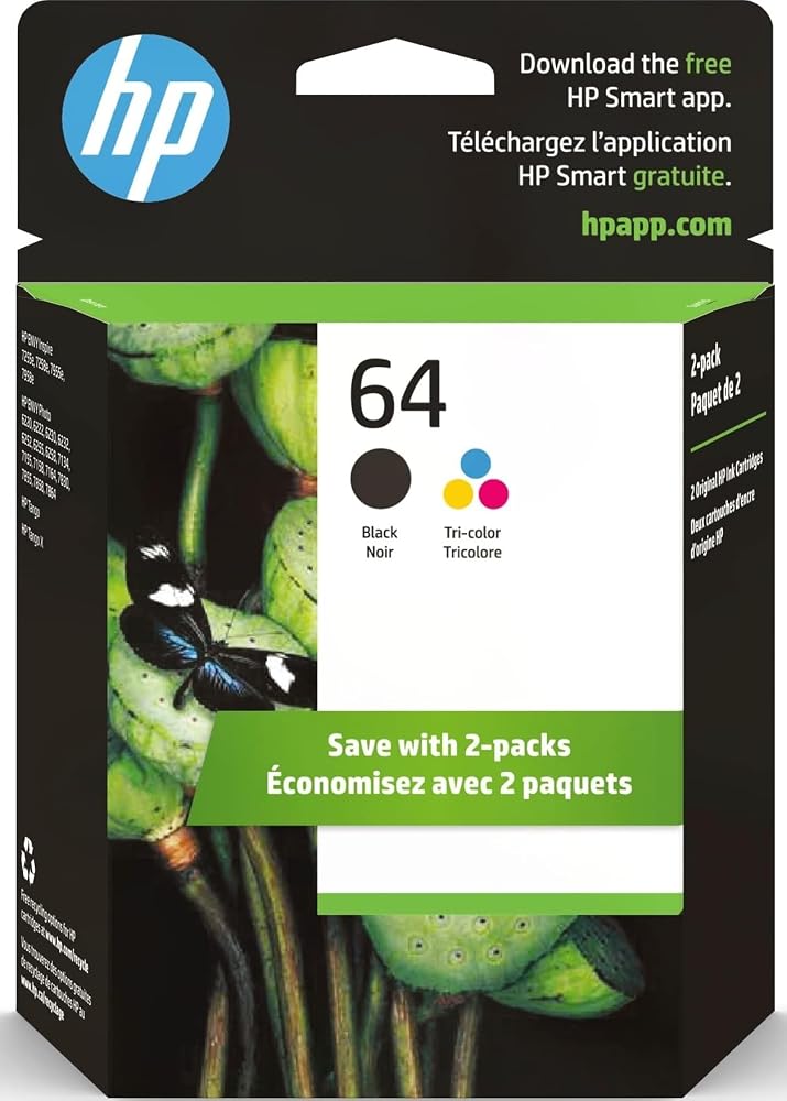 HP 64 Black & Color Ink Cartridges - Deal