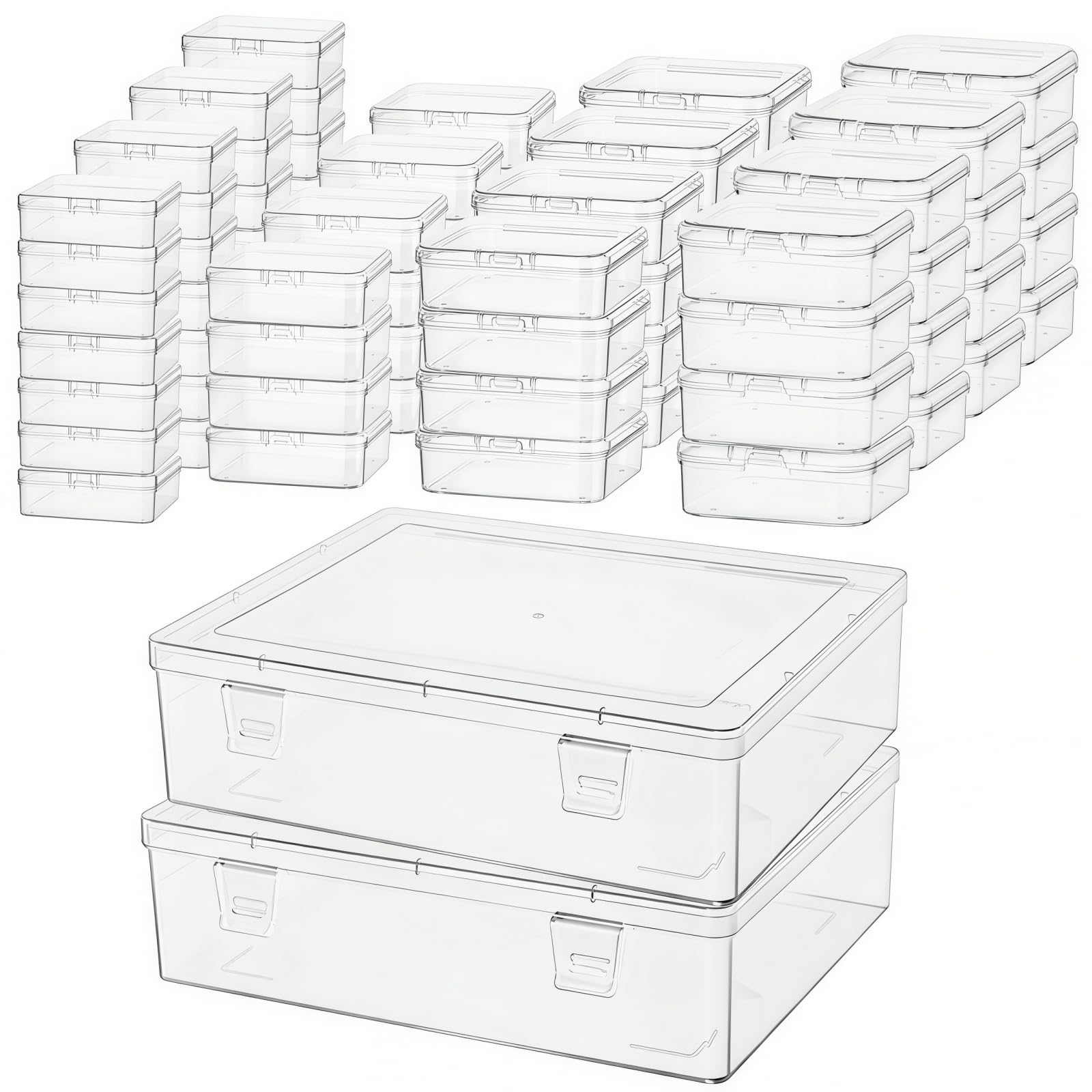 Goodma Small Bead Organizers, 78 Pieces Mixed Sizes