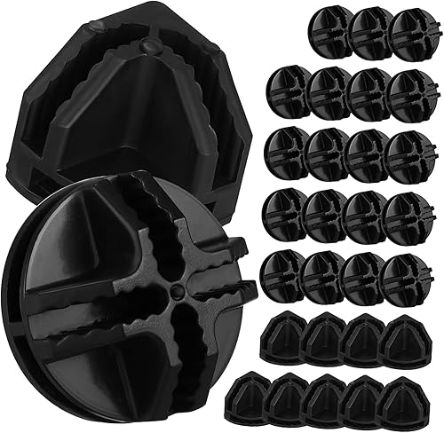 Didiseaon Organizador de cubos, estantería de plástico, 30 piezas, gabinete de tarjetas, estantes de alambre, conector de plástico, gerente de