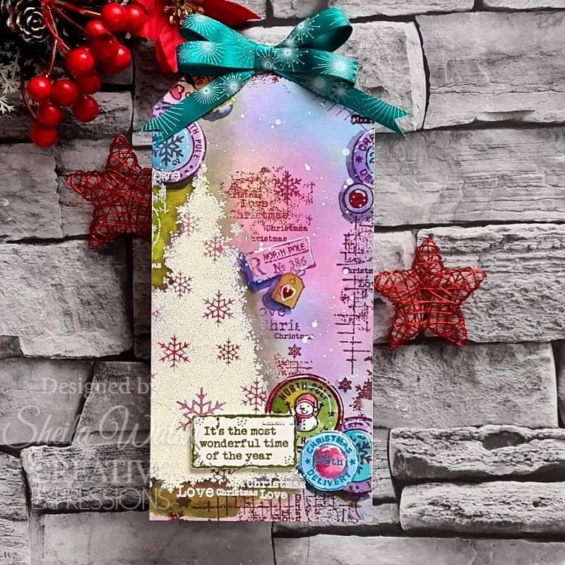 Woodware Stamp Set-Snow Frosted Tree, 4 x 6 in, Clear - Image 4