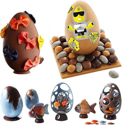 Miniatura 9 de Molde de silicona para huevos de Pascua 3D MoldFun para pastel de mousse, mantequilla de maní, chocolate, dulces, gelatina, pasteles, magdalenas,