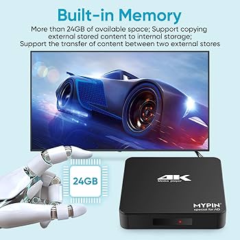 MYPIN Odtwarzacz multimedialny 4K 60 Hz obsługuje dysk