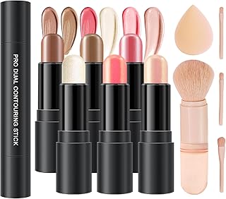 CAHIUYOA Kit de contorno de crema de 6 colore...