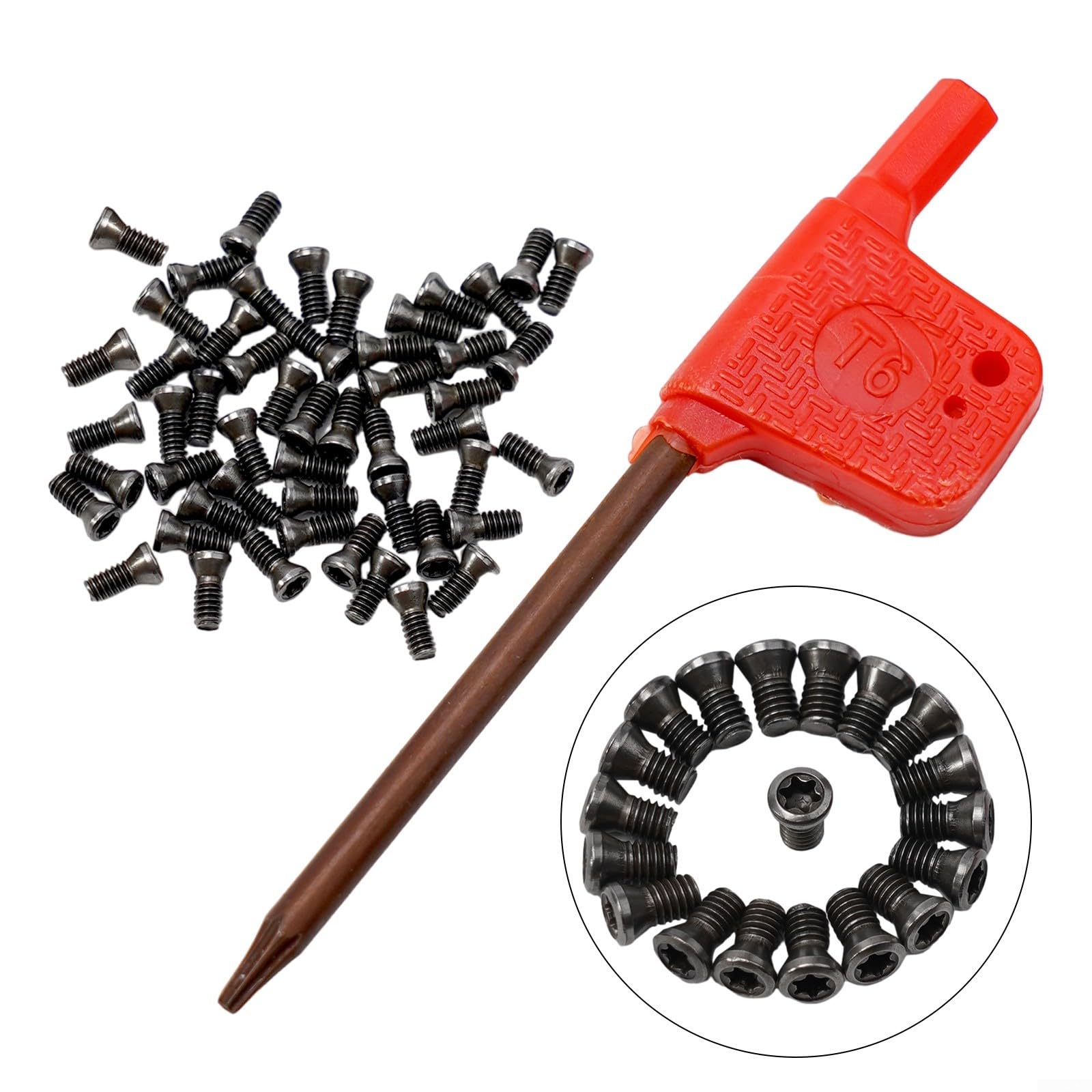 Set di 50 viti Torx M2 M2 5 per M3 per M3 5 M5, progettate per inserti in carburo per la sostituzione su tornio CNC (M2x5)