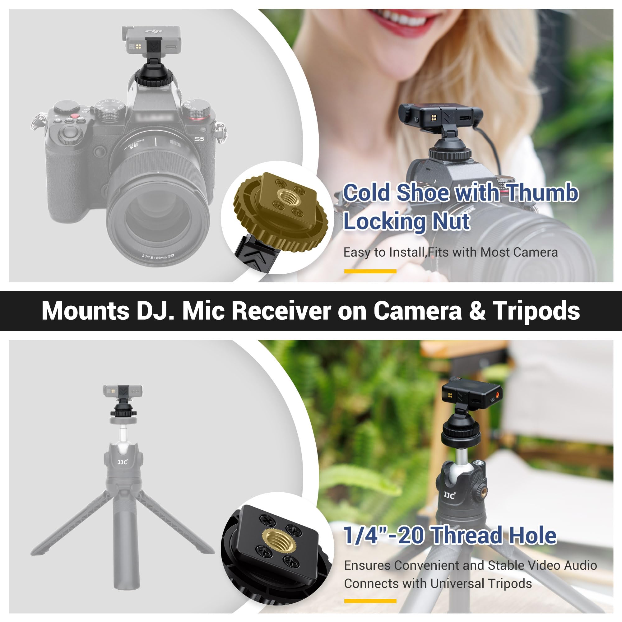 Amazon.co.jp: JJC コールドシューマウントアダプター DJI Mic Mini
