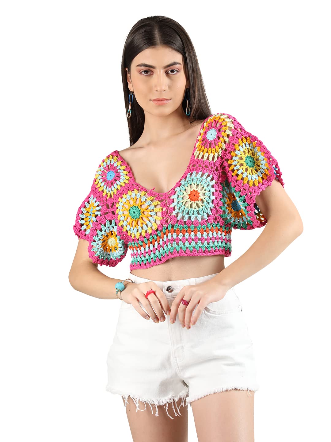 CHKOKKO Crochet Crop Top for Women Hotpink - Review, Price and Buying Guide