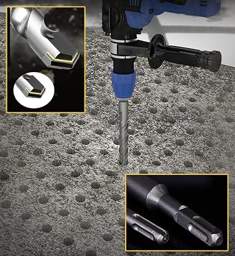 SDS Plus Hammer Drill Bit 50Pcs 1/2 in. x 6 in. Masonry Concrete Rock Drill