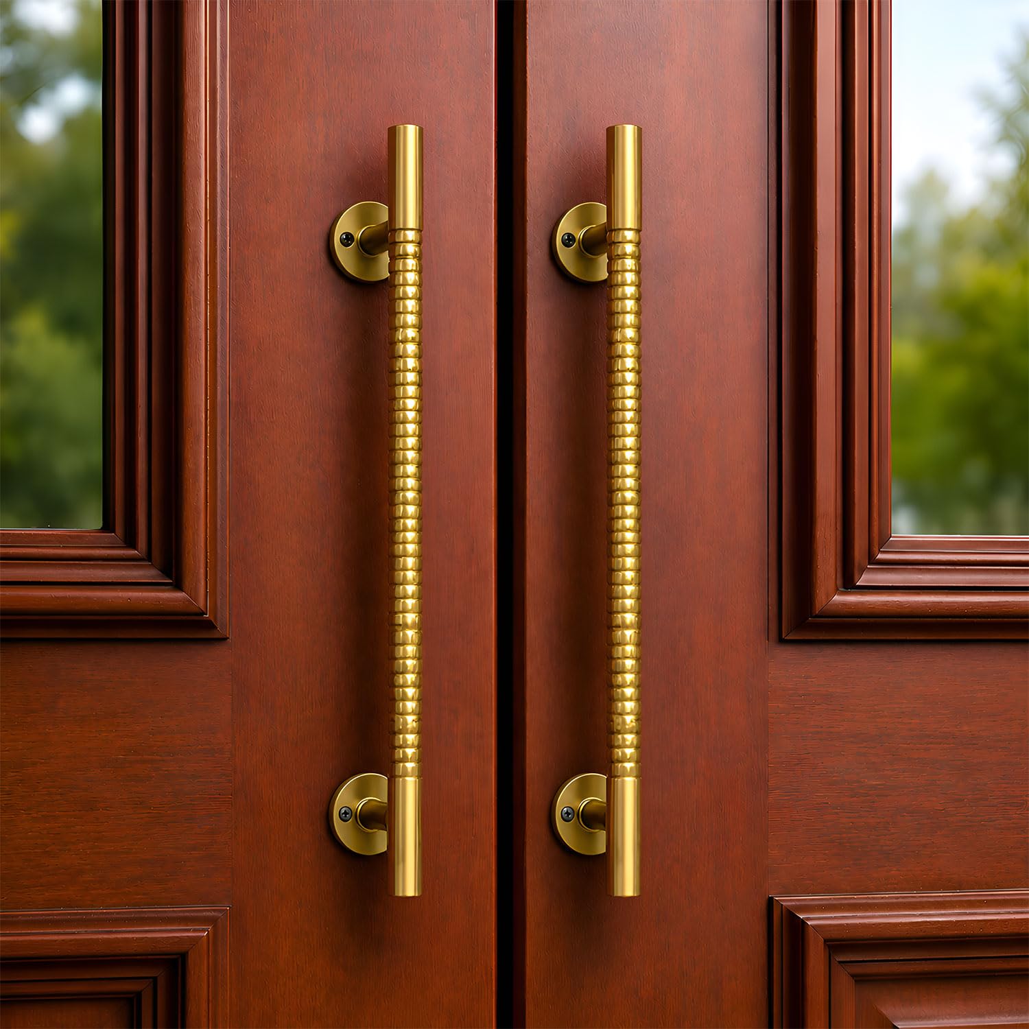 VOLO Main Door Pull Push Handle for Main Entry | Interior Exterior Use | Modern Home Office Door Hardware Pull Handle | (Antique Brass, 12 Inch (300MM), Pack of 2 Piece (K-58)) — Amazon image 15
