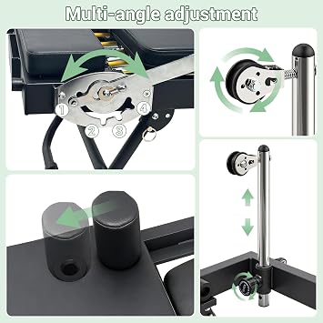 Pilates Reformer, Foldable Pilates Reformer Machine with 500 LBS Weight Capacity, Tool-Free Fold Compact Pilates Equipment for Home Gym, Suitable for Beginners & Advanced Users