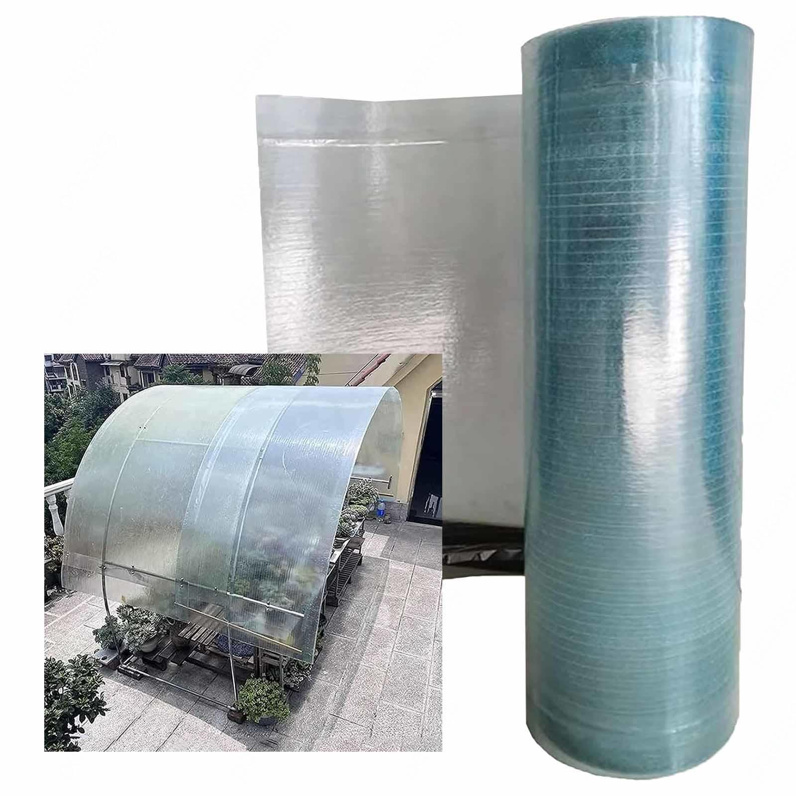 Lámina De Policarbonato,Planchas De Techo Transparente para Invernaderos,Panel Duradera PC De 0.8mm,Cubiertas De Techo Plástico Aislante Protección UV Impermeable,Repuesto del Vidrio