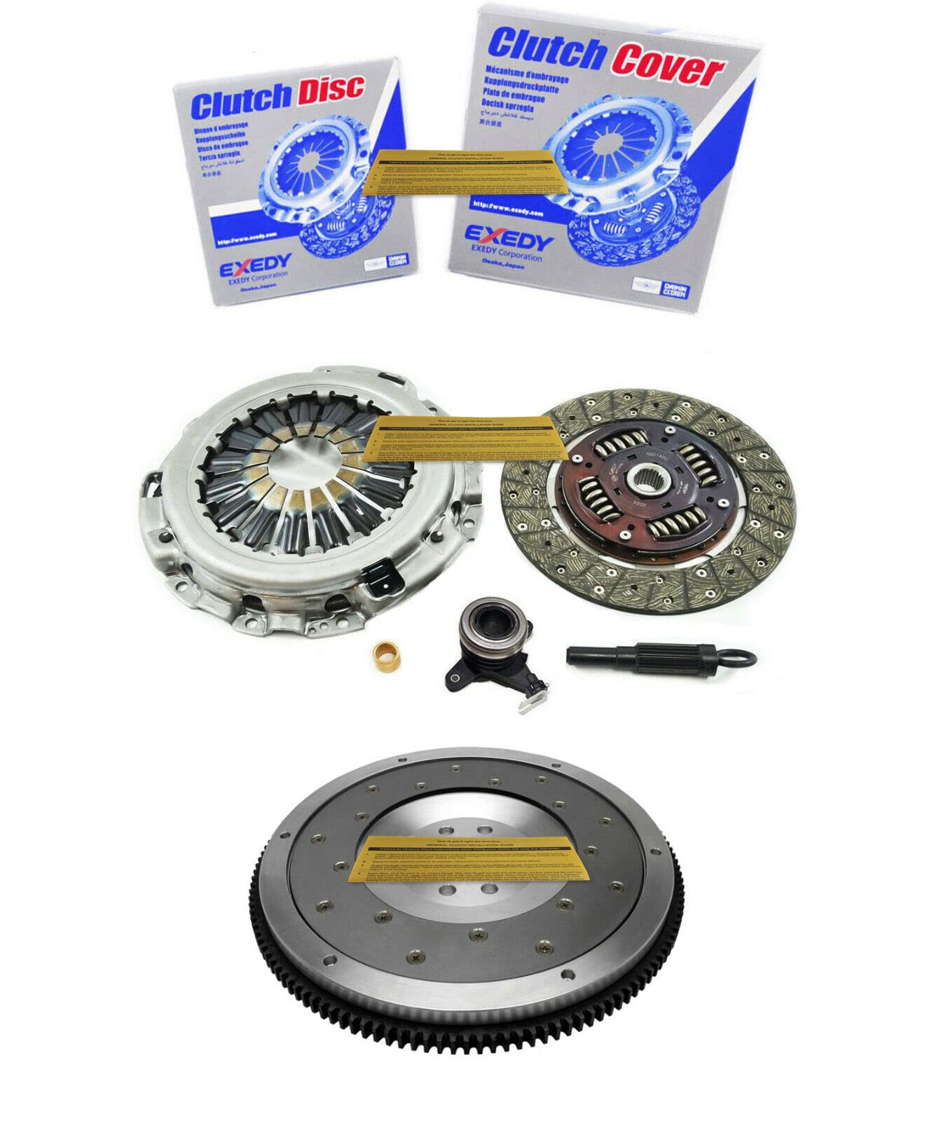 Amazon.com: Exedy Clutch Kit With EFT Aluminium Flywheel for