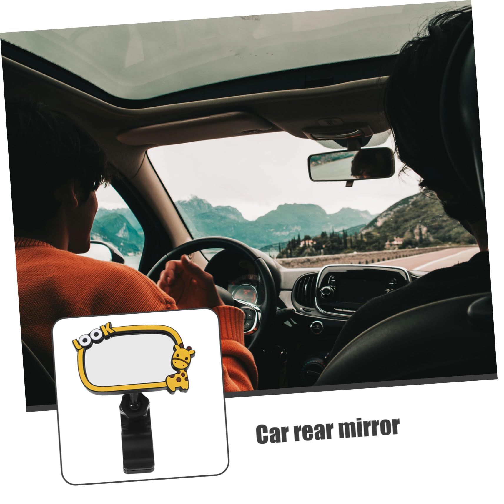 SUPVOX 5 Espejos Retrovisores Interiores Y Exteriores Para Bebés Monitor De Visión Infantil Espejos Retrovisores Para Coche Espejo Retrovisor Para Bebés Espejo De Goma Para Bebés
