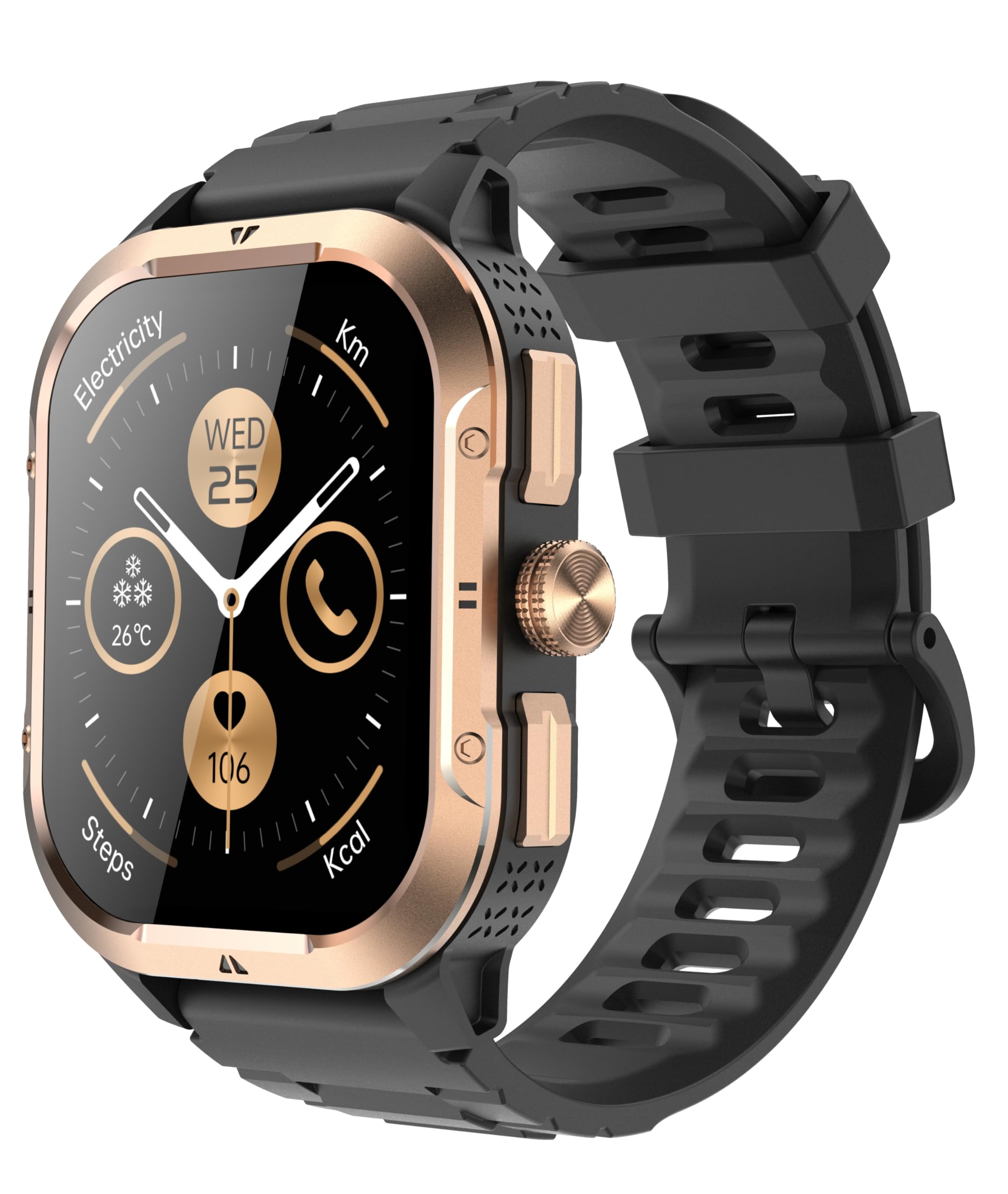 Reloj Inteligente Mujer con GPS, 2.06'' HD Smartwatch con Llamadas Bluetooth, IP68 Fitness Tracker con 110+ Modos Deportivos, Monitor de Sueño/Podómetro/Pulsómetro/SpO2 Smart Watch para Android iOS