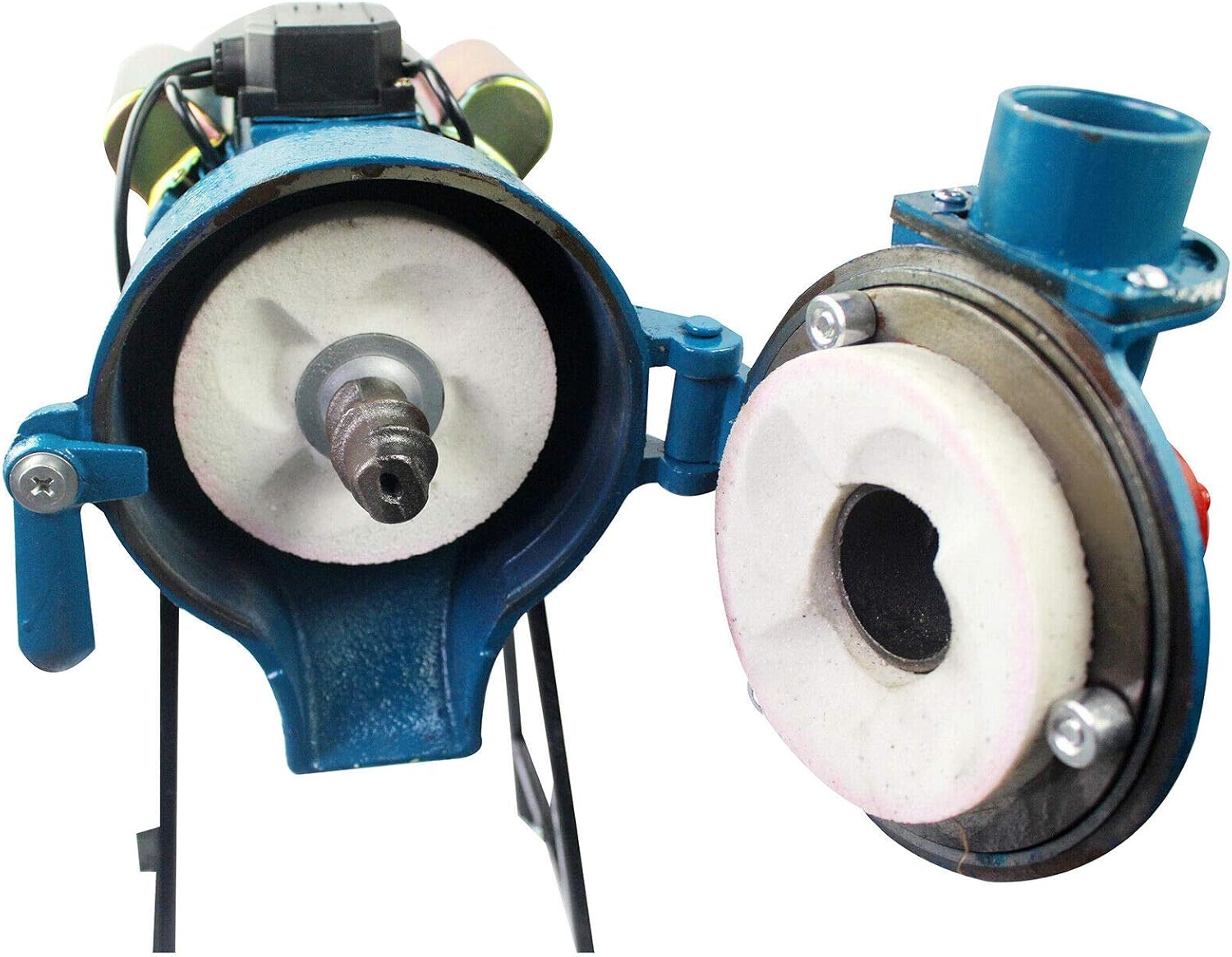 110V 2200W Electric Grinder Mill Grain Cereal Corn Feed Flour Mill Grinder Wet & Dry Grinder 2 in 1 Wheat Milling Machine Grain Mill Wheat Grinder with Funnel