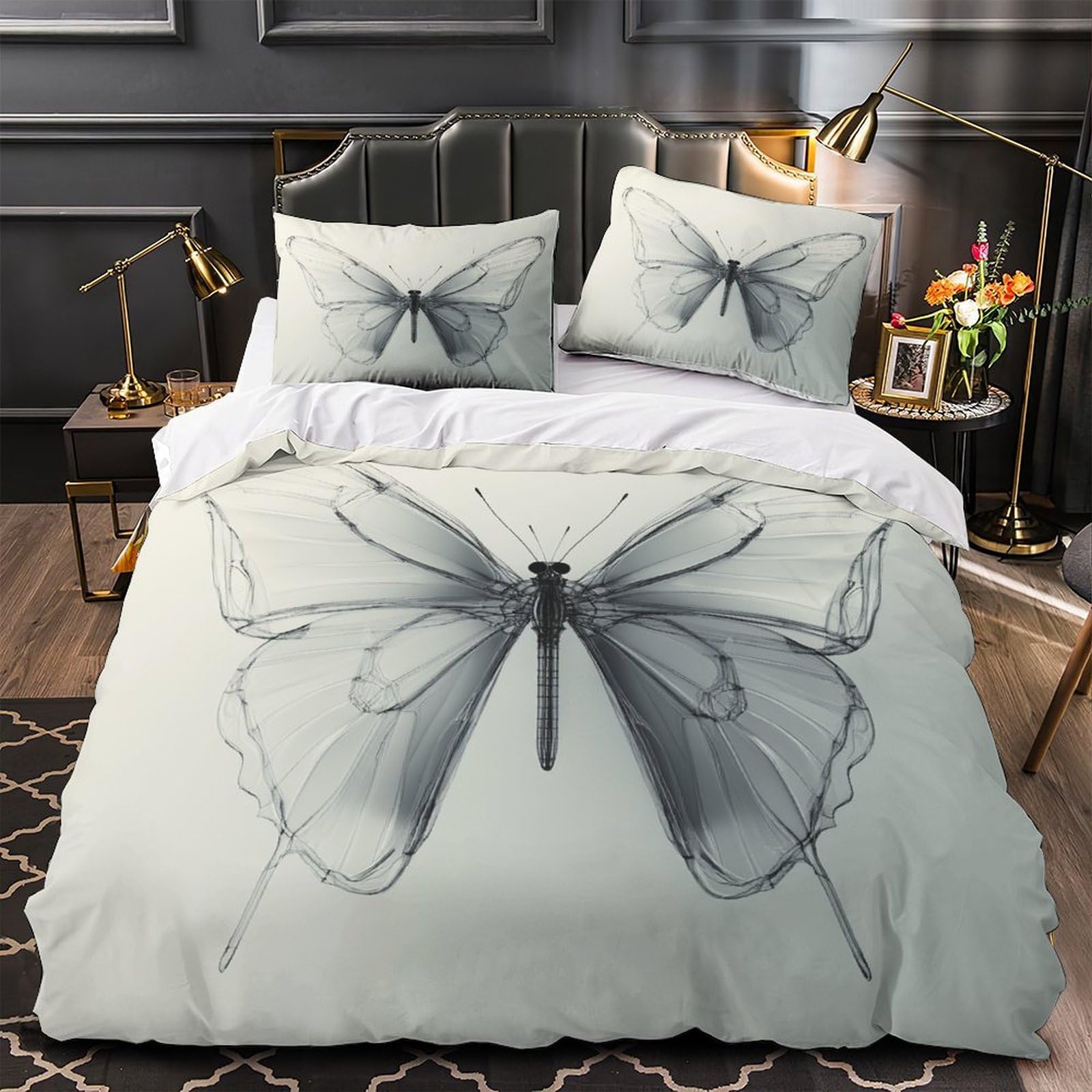 Radiographie du papillon housse de couette microfibre pour en finir avec les draps délavés