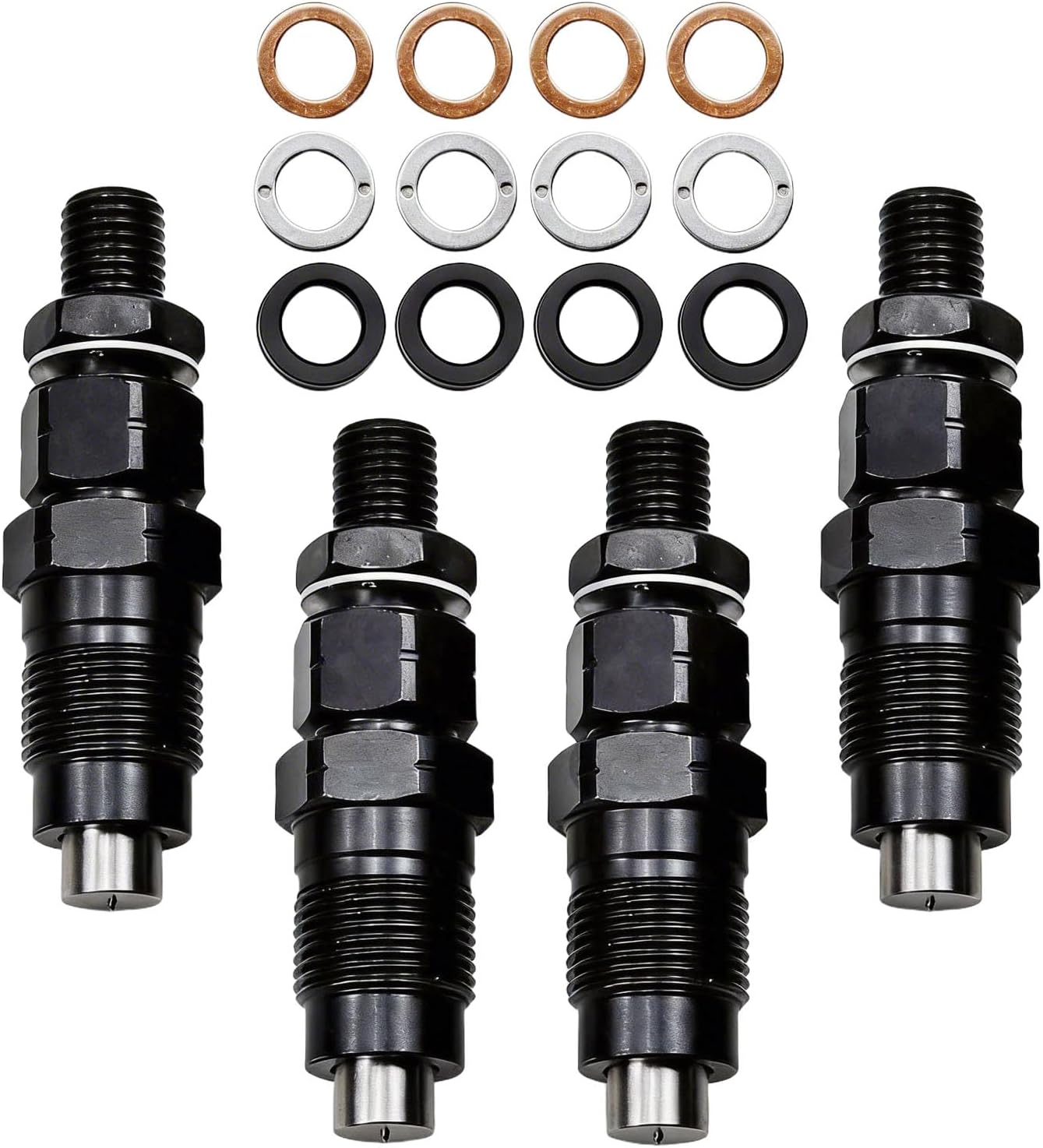 4pcs Diesel Fuel Injector with Washer set Fits for Mitsubishi Pajero Triton Delica Spacegear 4D56 4D56T 2.5L 4cyl New aftermarket parts