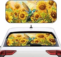 Vista 19 de Biyejit Parasol para ventana trasera de coche de vaca blanca y negra con ventosa, accesorios de automóvil con estampado de vaca, bloqueador solar