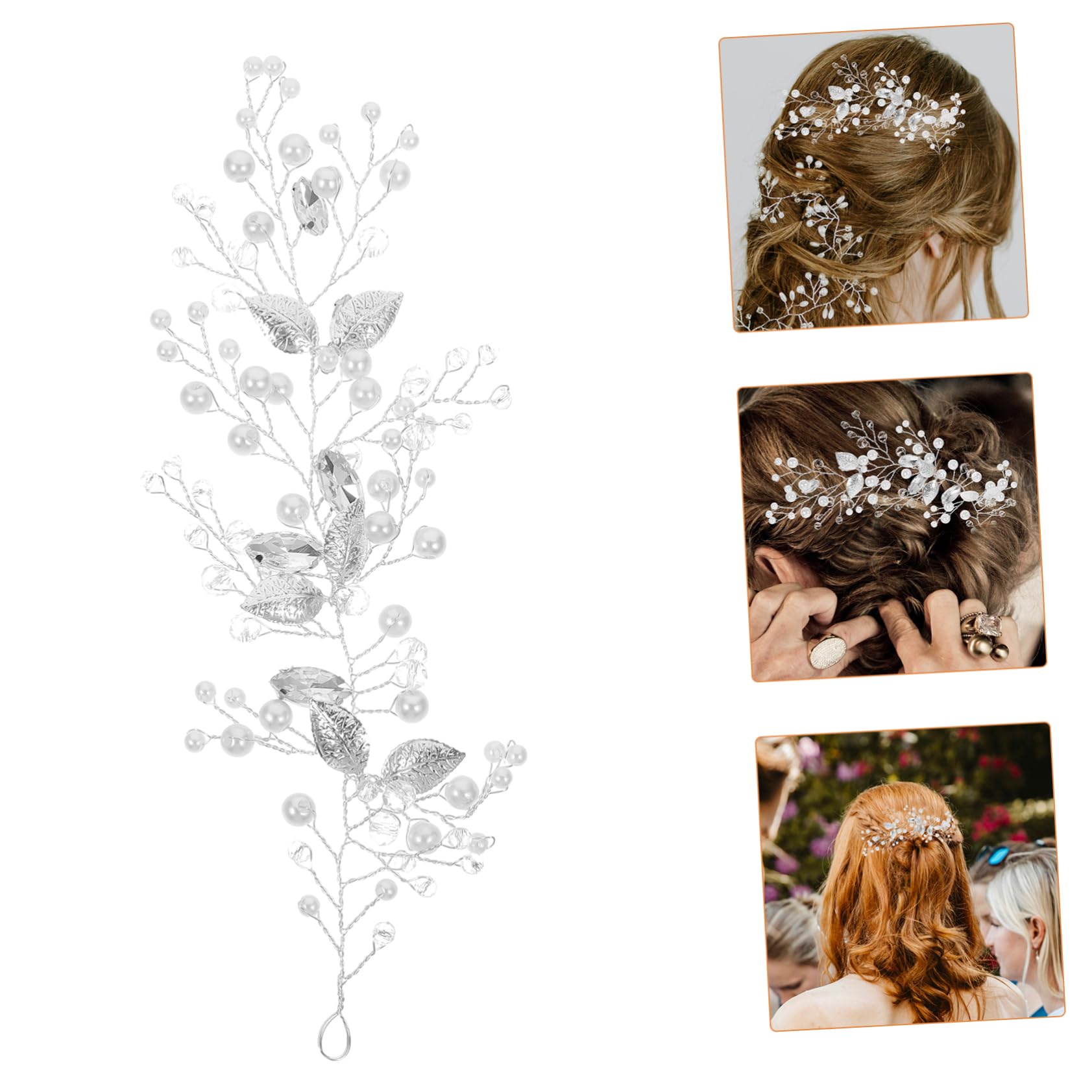 FRCOLOR 5 unidades de diademas para el cabello con diamantes de imitación para niñas, diademas de perlas para mujer, con perlas, diadema europea y americana, diamantes de imitación para mujer