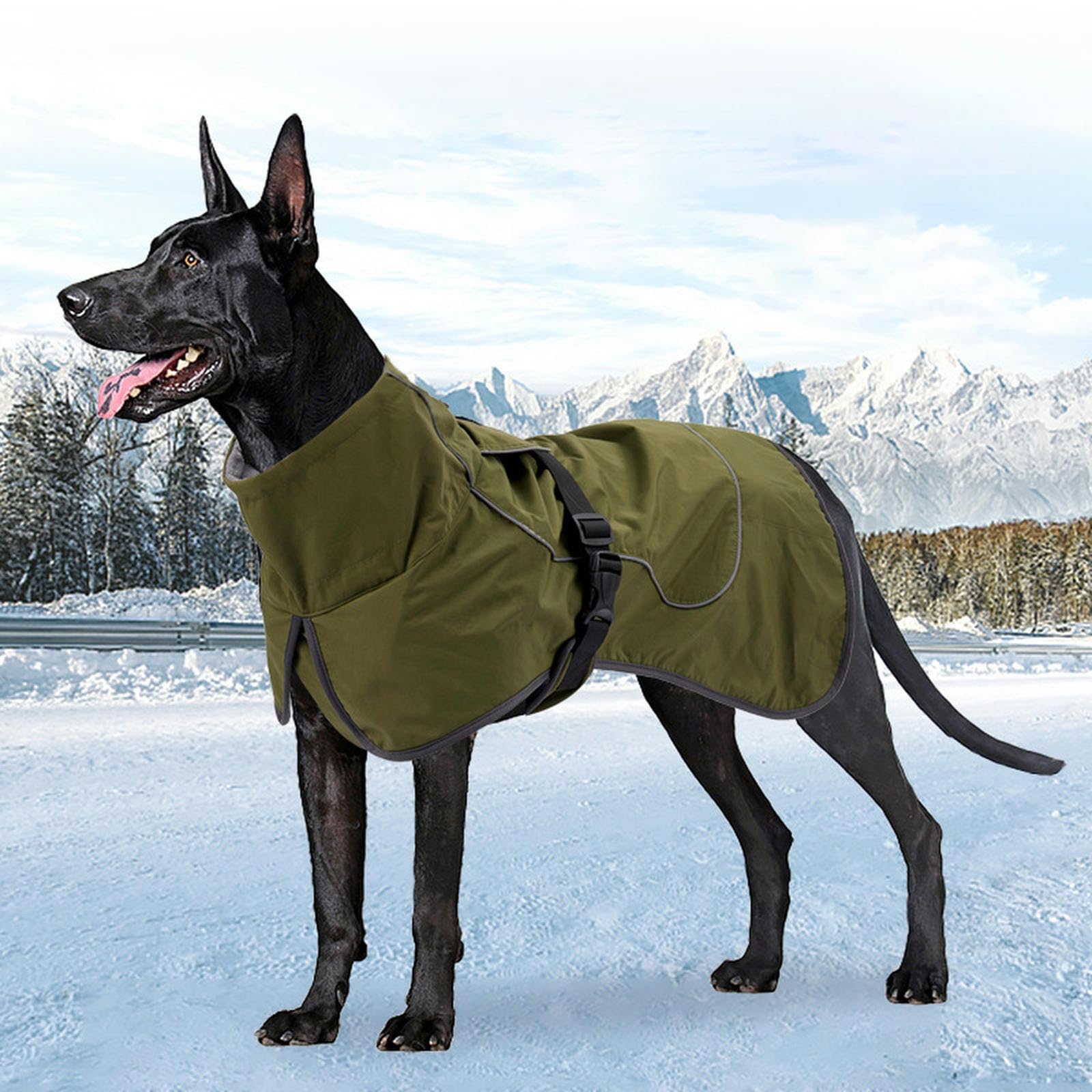 Chaquetas para Perros Grandes Impermeable Abrigo de Invierno para Perros cálido a Prueba de Viento Chaqueta de Nieve para Perros Ropa Abrigos para Perros medianos y niños