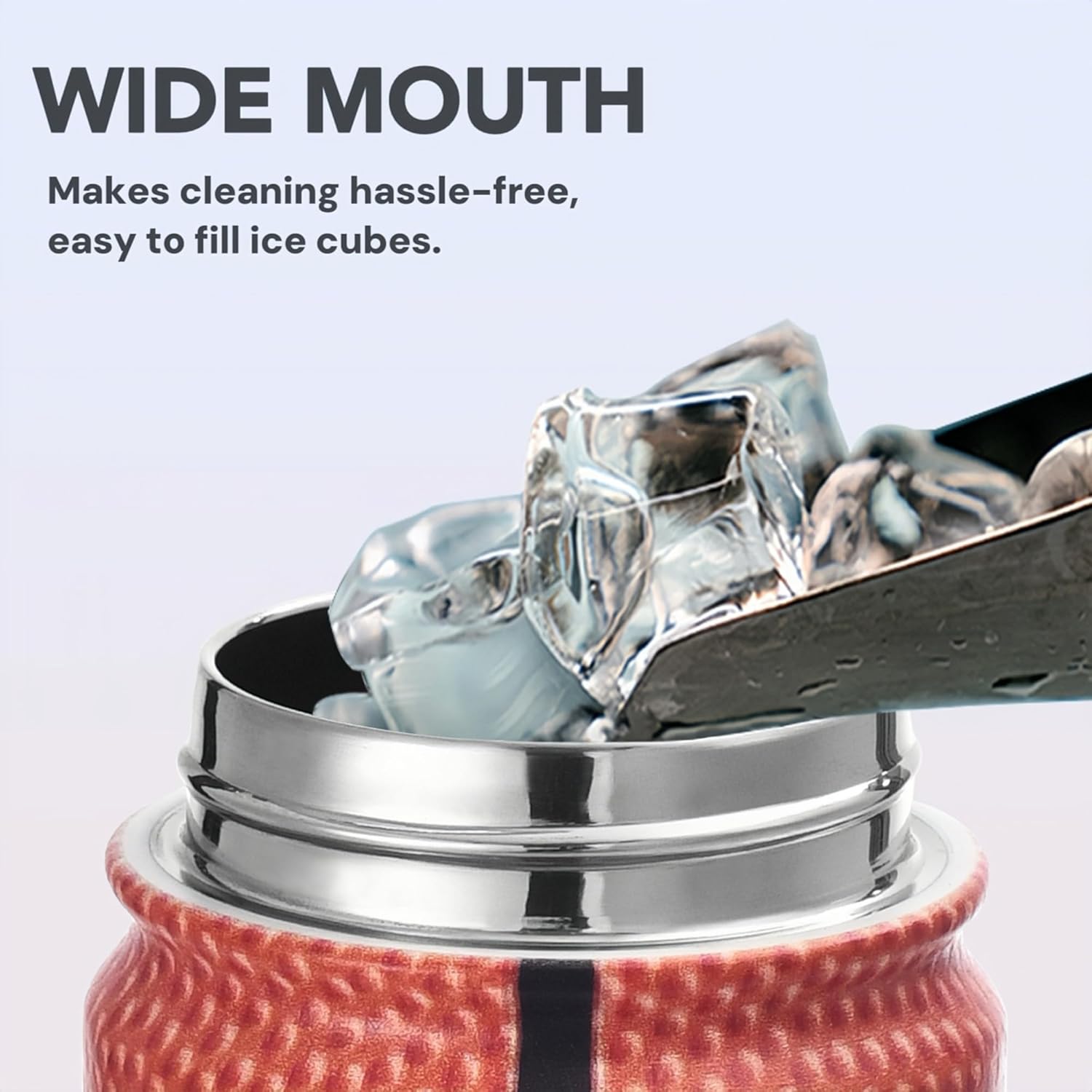 Basketball Water Bottle, 24 oz Insulated Stainless Steel Sports Bottle with Straw, Basketball Stuff Gifts for Boys - Image 4