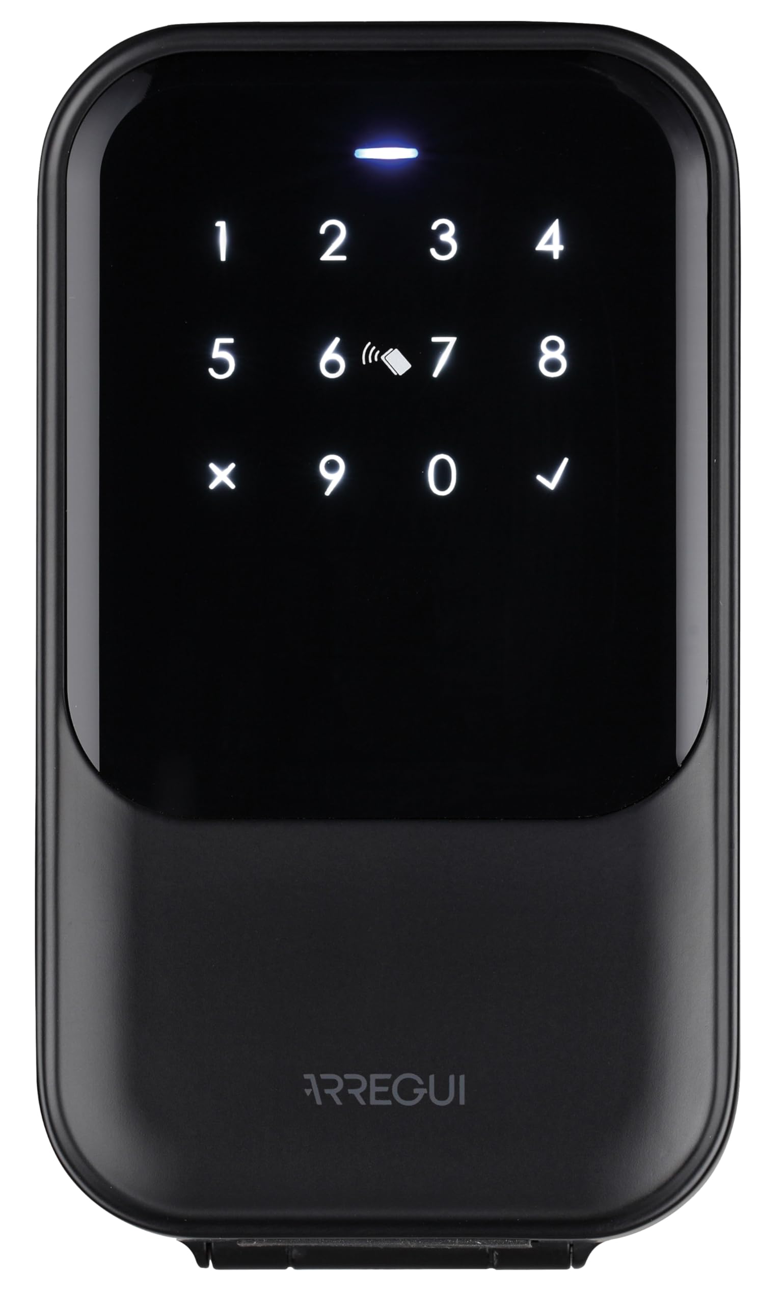 ARREGUI Keeper 2.0 SEG015N Boîte à Clés Connectée | Coffre de Sécurité pour Clés Ouverture via App, Code ou Carte| Boitier à Clé | Coffre Mural pour Clés pour Résidence de Tourisme | Noir