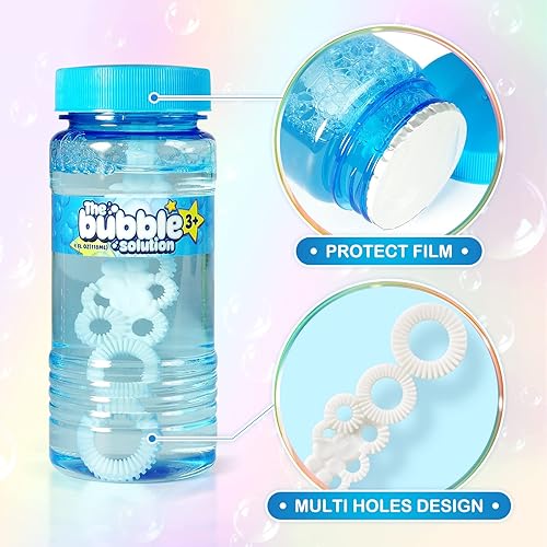 Miniatura 5 de 48 botellas de burbujas con varita, recuerdos de fiesta de burbujas para niños, juguetes de verano, juguete novedoso de solución de burbujas para
