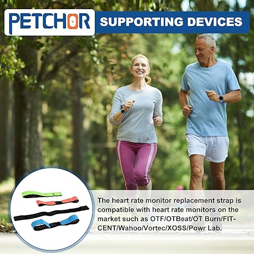 Miniatura 5 de 4 correas de repuesto para monitor de frecuencia cardíaca, correas suaves ajustables compatibles con OTF, Orange Theory Fitness, sensor