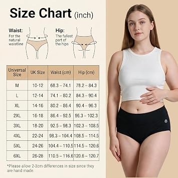 Women's Incontinence Pants Washable Leak-Proof & High Absorbency for Night Use & Menstrual Flow, Cotton Postpartum Protective Briefs, 3Pack, XL
