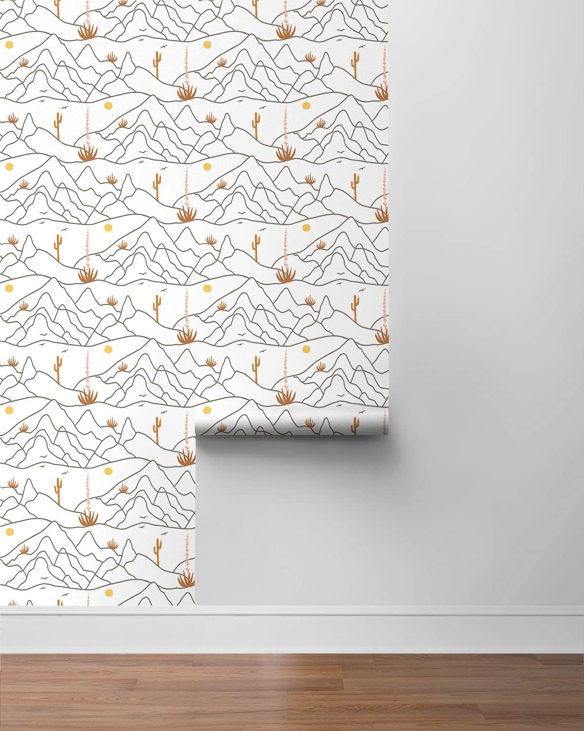 Elana Gabrielle - Desert Scenic Peel and Stick Wallpaper, (Papaya)