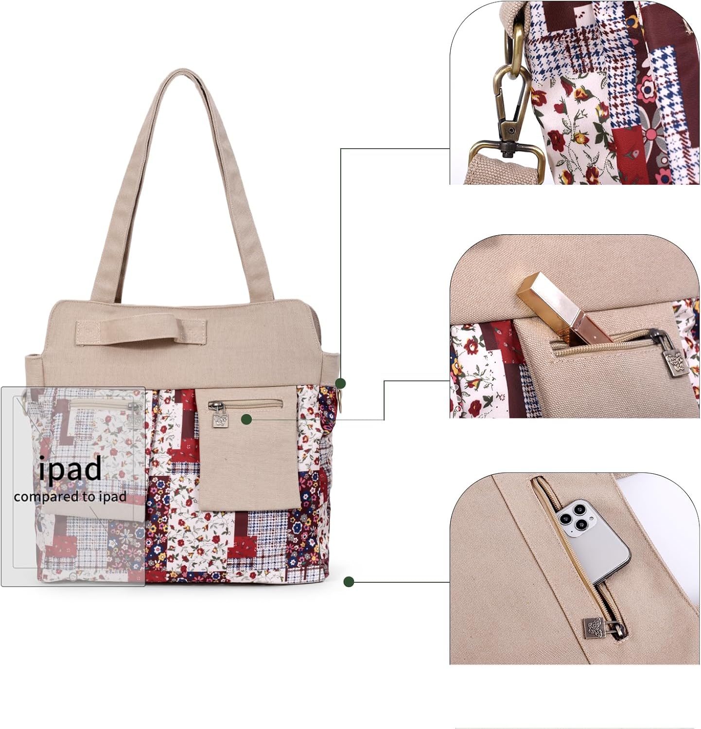 Black Butterfly boho series Large capacity canvas Personalized printing crossbody sling backpack, women tote handbags - Image 4