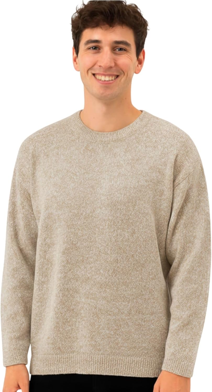 Gamboa Alpaca Sweater for Men and Women Light and Softness Crewneck Wool Knitted Fall Winter Sweaters