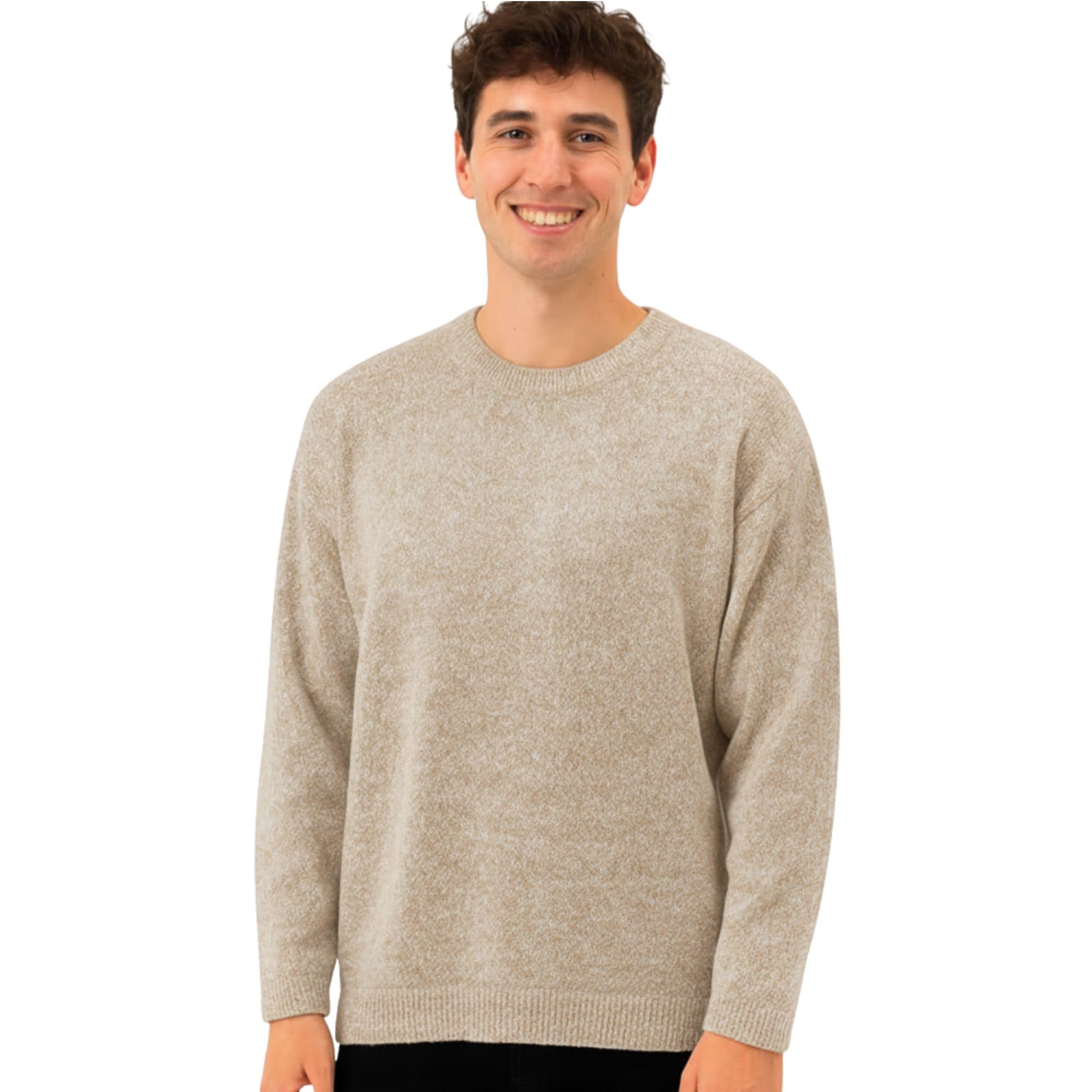 Gamboa Alpaka Pullover Herren Damen Kapuze Leichte Strickpullover Hoodie Winterpullover