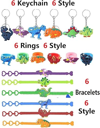 Miniatura 3 de Favor de fiesta temática de dinosaurios para niños, surtido de juguetes de fiesta de dinosaurio para niños suministros de cumpleaños, premios de