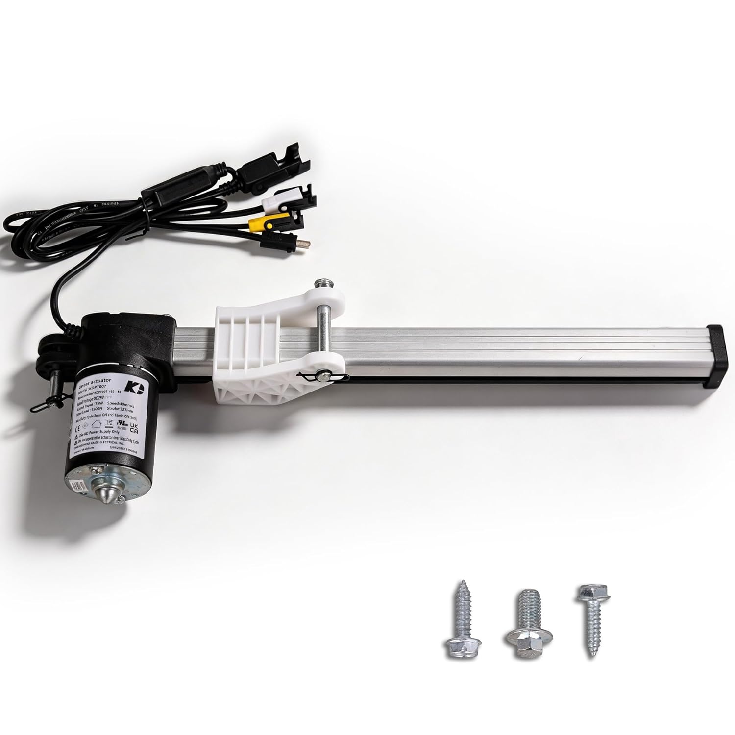 Kaidi Linear Actuator KDPT007-469 Power Recliner Adjustable Bed Frame Replacement Parts，with 4 Cords