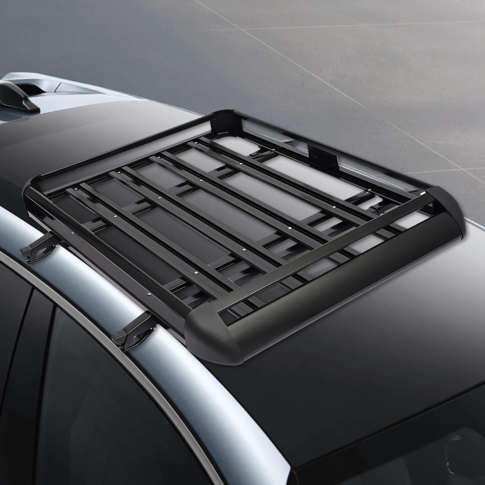 Baca universal de 127 x 97 cm para coche, de aleación de aluminio de alta calidad, construcción de doble techo, para modelos SUV