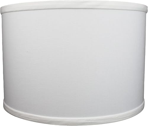 Miniatura 3 de FenchelShades.com Pantalla de tambor de tela de 12 pulgadas de diámetro x 12 pulgadas de diámetro inferior x 8 pulgadas de alto con accesorio