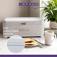 Vista 5 de KitchenCraft LOVELLO LOVBBWHT - Panera texturizada (16.5 x 8.7 x 7.1 in), color blanco