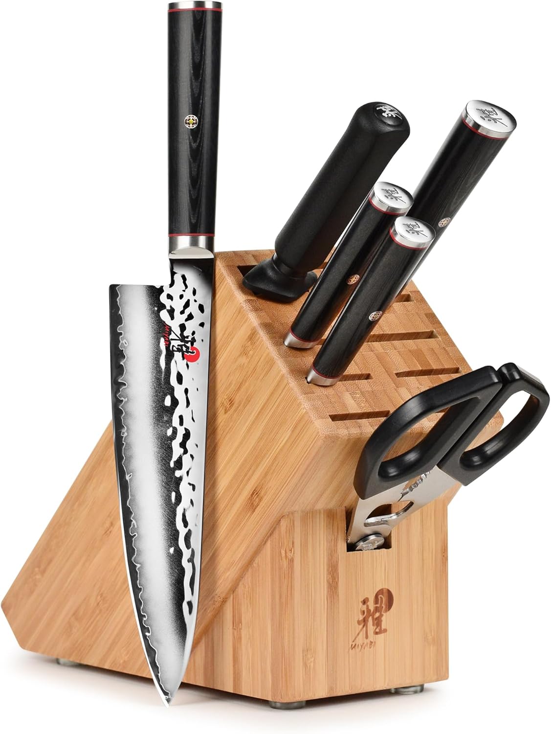 Miyabi Mizu SG2 Knife Set, 7 Piece with Bamboo Block