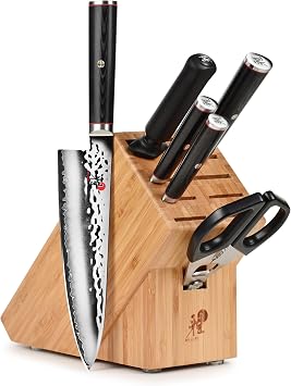 Miyabi Mizu SG2 Knife Set, 7 Piece with Bamboo Block