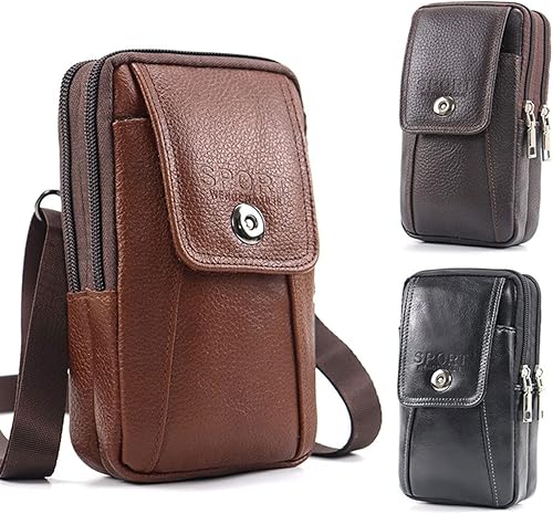 Funda de piel para teléfono celular con clip para cinturón compatible con iPhone 13 Pro Max 12 Pro Max Samsung Galaxy Note 20 Ultra M22 A52 disponible en Yaxa Colombia